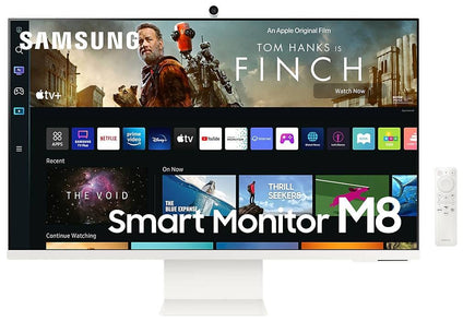 SAMSUNG M8 4K Uhd Flat Monitor (Warm White, 32in, Max 60Hz Refresh Rate, 4ms Gtg Response Time, 16: 9 Aspect Ratio, HDR10, IoT Hub, USB-C)