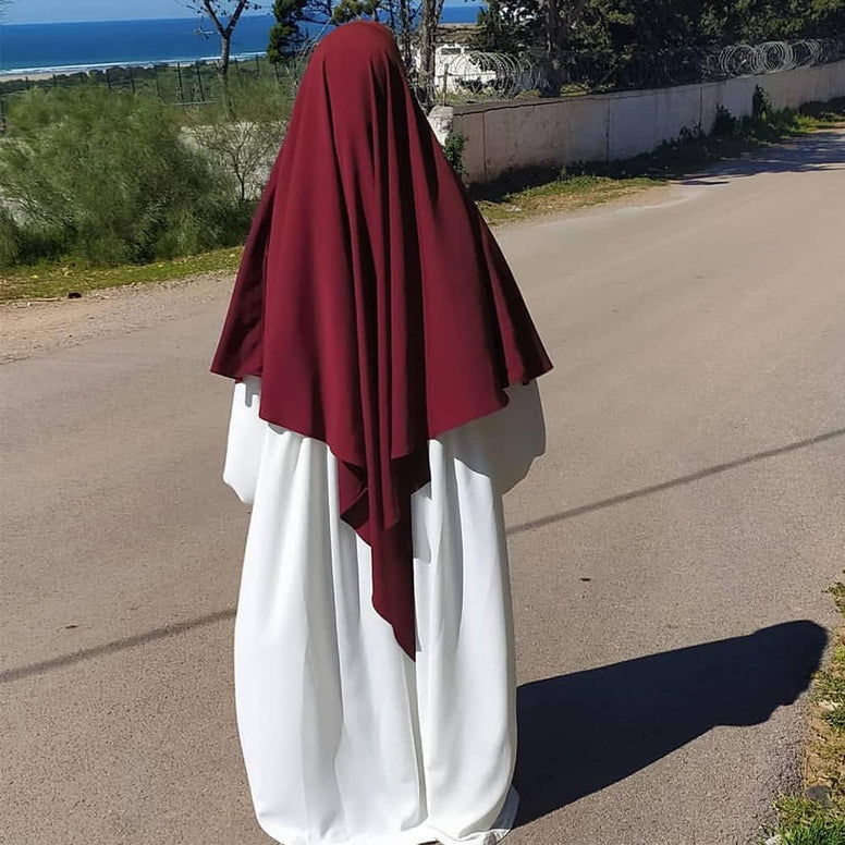 IBTOM CASTLE Women Muslim Abaya Hijab Dubai Middle Head Scarf Long Khimar Ramadan Eid Prayer Hijab Wrap Burkas Islam Niqab