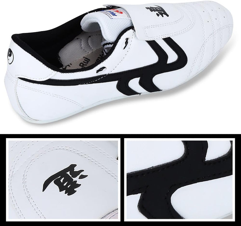 Unisex Taekwondo Shoes, Martial Arts Sports Shoes Sports Boxing Karate Martial Arts Taichi Shoes Lightweight Shoes for Kids Women Men Adult with a Storage Bag