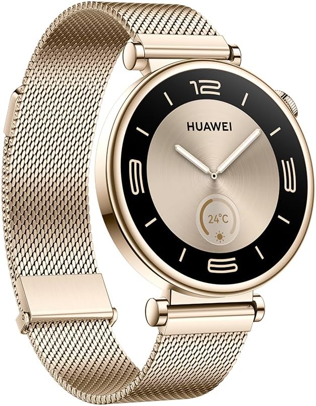 HUAWEI Watch GT4 41mm Smartwatch, HUAWEI Scale3 + 2 Straps, 7-Day Battery Life, Pulse Wave Analysis, Female Health Management 3.0, 24/7 Health Monitoring, Compatible with Android & iOS, Milanese