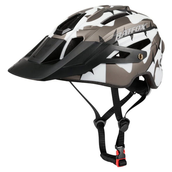 BATFOX Bike Helmet,Mountain Bike Helmet Helmets for Men Women Adults Youth with Rear Safety Light 56-61CM
