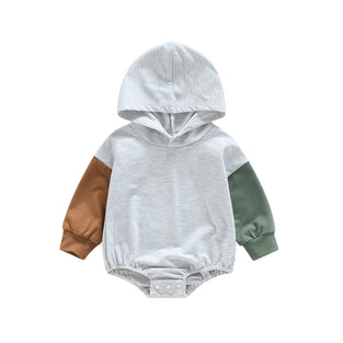Infant Baby Girl Boy Oversized Sweatshirt Top Color Block Long Sleeve Romper Pullover T-S 0-3 months