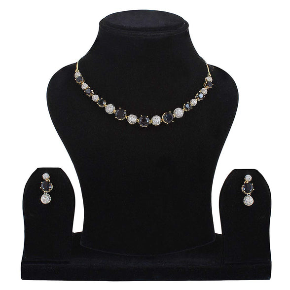 YouBella Stylish Fancy Party Wear Jewellery Gold Plated Jewellery Set for Women