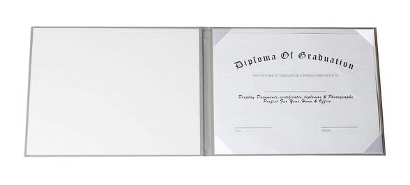 MyGradDay Diploma Cover Diploma Holder Graduation Certificate Cover Smooth 8.5x11 Black