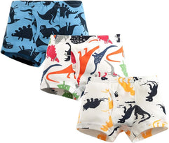 HommyFine Little Kid Boys Cartoon Underwear Little Boys Boxer Dinosaur Dog Shark Image Boys Underpants