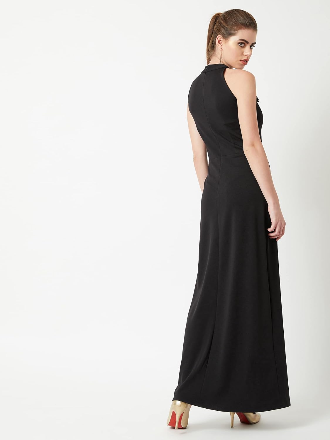 Miss Olive Women's Crepe Maxi Dress