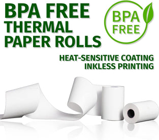 (50 Rolls) 80 x 50 Thermal Paper Receipt 3 1/8