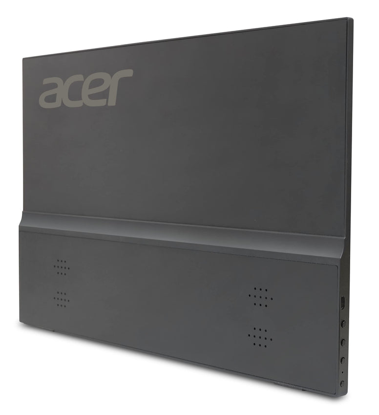 Portable Monitor | Acer PM161Q Abmiuuzx 15.6'' Full HD 1920 x 1080 IPS Ultra Slim Design Premium Cover I External for Laptop PC Mac 2 USB 3.1 Type-C Ports, 1 Mini HDMI & Micro USB, Black