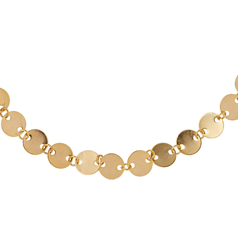 Alwan Gold Plated Long Size Anklet for Women - EE3840L