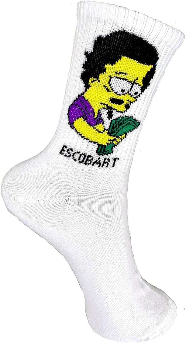 SickSock Funny White Gym Socks