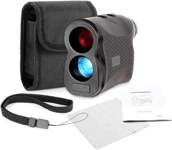 Golf Rangefinder Golf Range Finder,450M Golf Rangefinder Distance Meter Speed Tester Range Finder Digital Hunting Measurement Spotting Binoculars, Black… Golf Gloves Holder Case