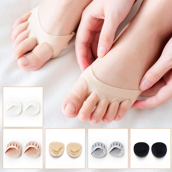 SHUNXIN Five Toes Forefoot Pads For Men Women Protector Half Insoles High Heels Foot Care Inserts Calluses Corns 5 Pairs Pack