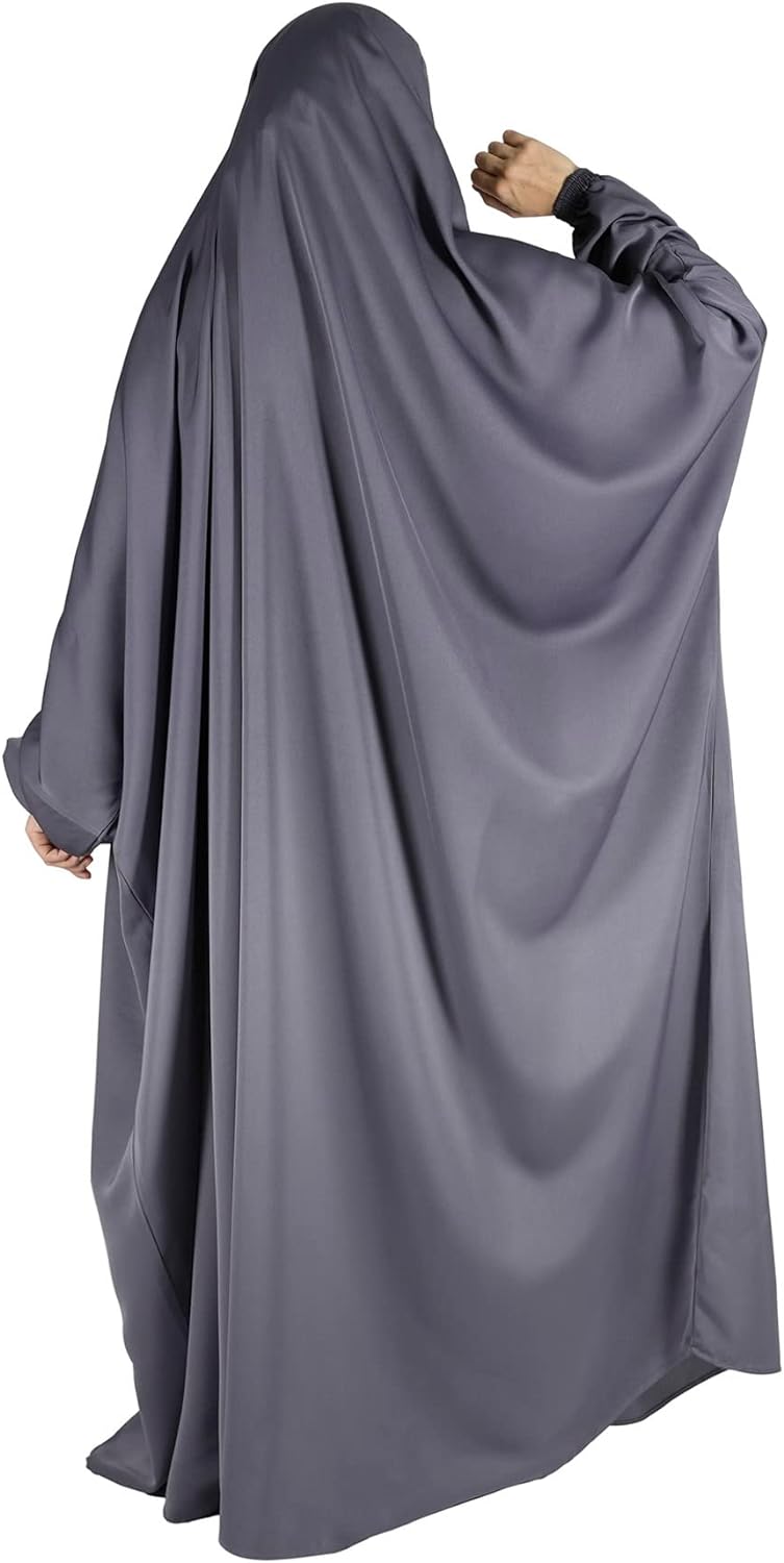 Islamic prayer dress women abaya - One piece muslim praying outfit hijab فستان ملابس صلاة للنساء - MODERN COMFORTABLE ELEGANT JILBAB - NIDA FABRIC - HANDMADE IN UAE.