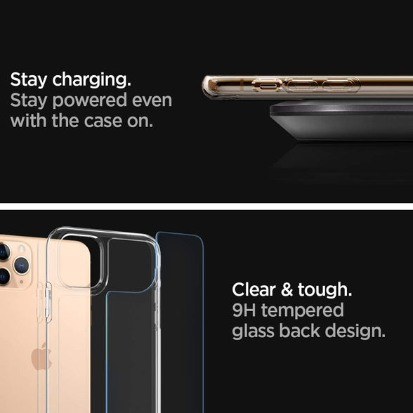 Spigen Quartz Hybrid designed for iPhone 11 PRO case/cover - Crystal Clear