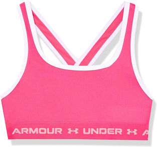 Under Armour Unisex Child G Crossback Mid Solid Sports Bra