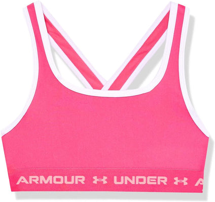 Under Armour Unisex Child G Crossback Mid Solid Sports Bra