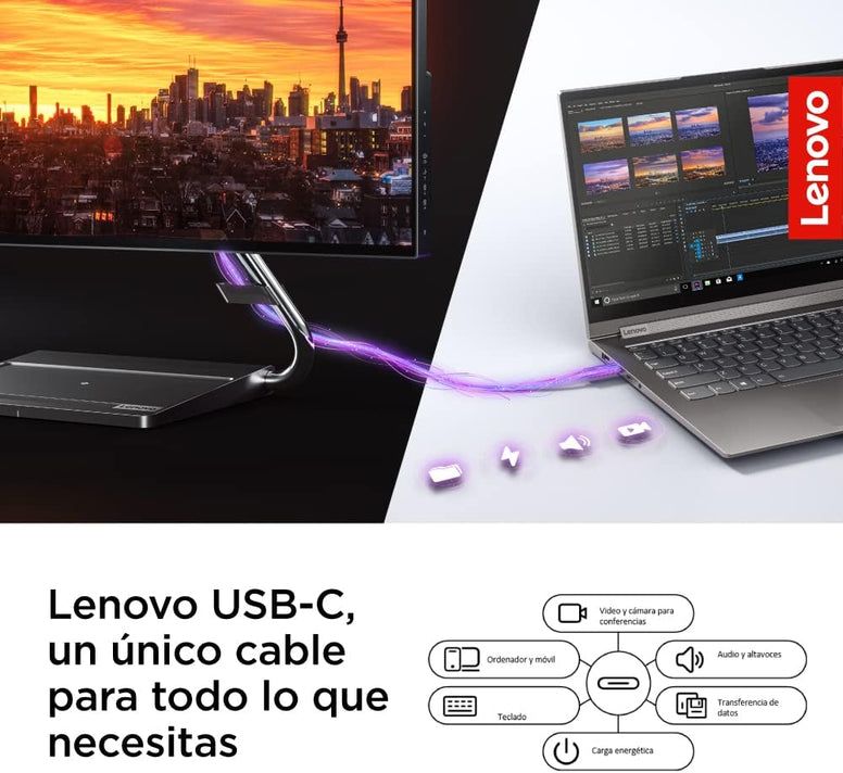 Lenovo L15 15.6 Inch Portable Monitor | FHD, 1080p, 60Hz, IPS, 6ms, USB-C/Type-C connector