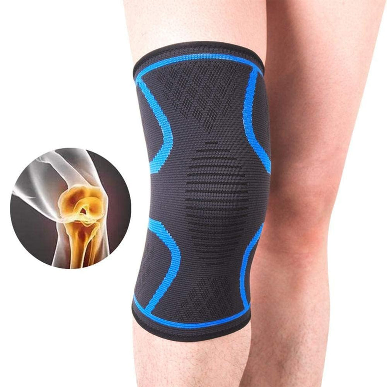 COOLBABY 1PCS Fitness Running Cycling Knee Elastic Nylon Sport Compression Knee Pad Sleeve for Basketball Volleyball