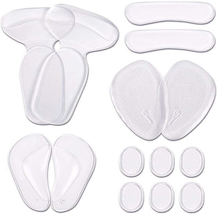 ZYTSHOP 14 Pcs High Heel Pads, Heel Grips Liners Inserts for Women Foot Pain Relief, Ball of Foot Insoles, Heel Grips Heel for Protection Against Pain and Blisters, Anti Slip Shoe Cushion