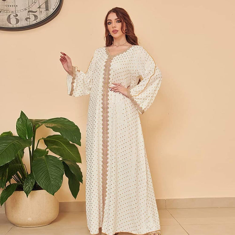 Arab Morocco Muslim Maxi Dress Abaya Women Ramadan Abayas Dubai Turkey Islam Kaftan Long for Women Tradition Causal Wear