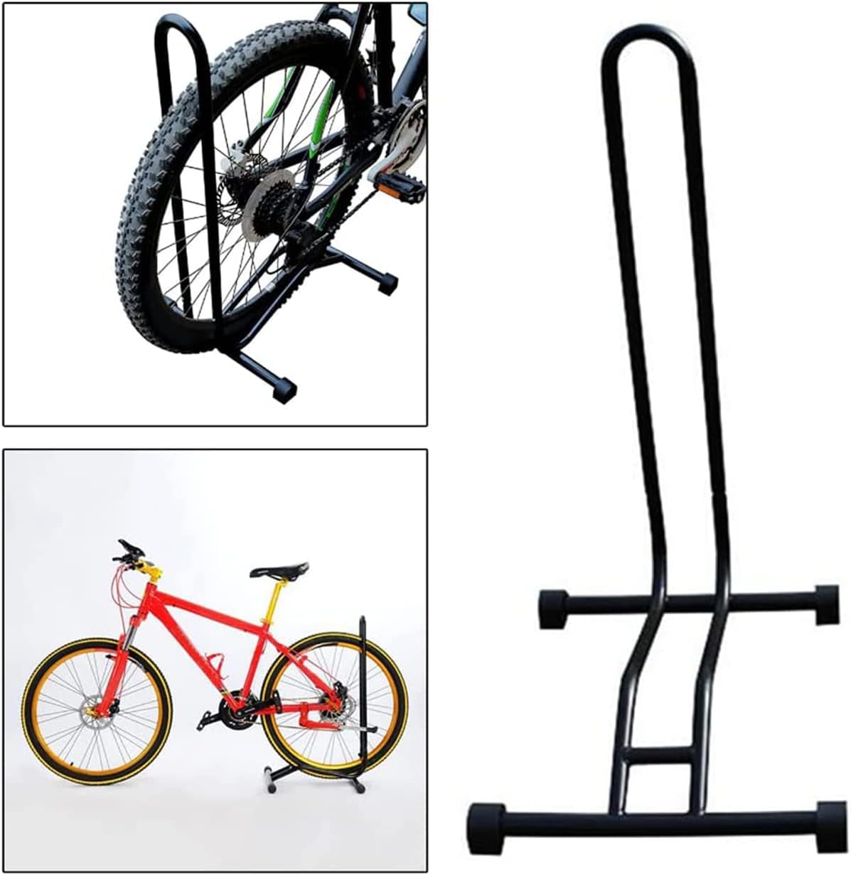 Nyganmelloz Bicycle Ground Stand, Detachable Bike Rack/Bike Floor Stand/Maintenance Rack，For Indoor And Outdoor Ground Support Of All Bike Mountain And Road Bikes