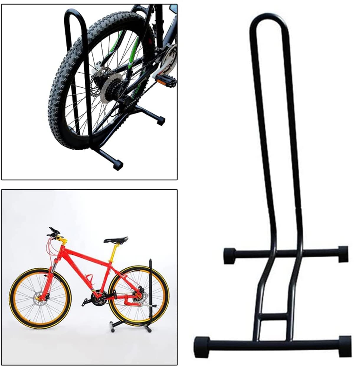 Nyganmelloz Bicycle Ground Stand, Detachable Bike Rack/Bike Floor Stand/Maintenance Rack，For Indoor And Outdoor Ground Support Of All Bike Mountain And Road Bikes