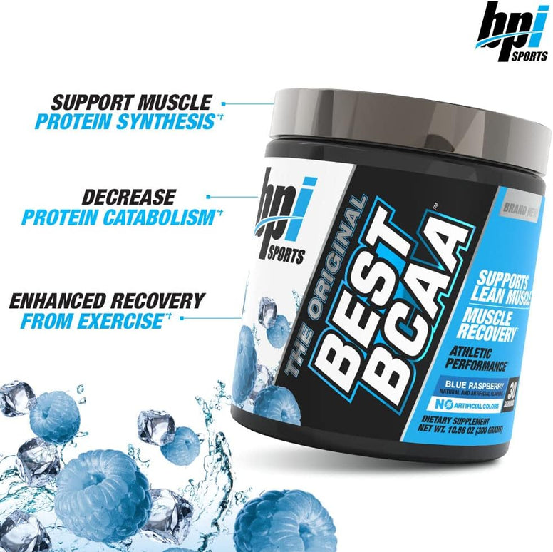 BPI Sports Best BCAA Peptide Linked Powder Blue Raspberry, 300 gm