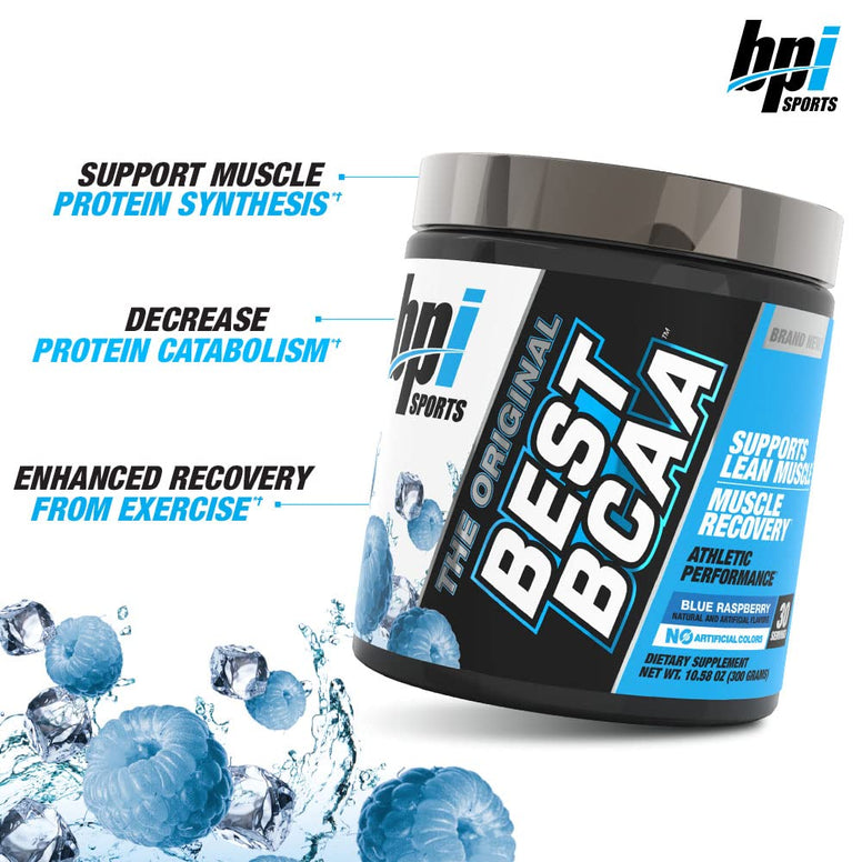 BPI Sports Best BCAA Peptide Linked Powder Blue Raspberry, 300 gm