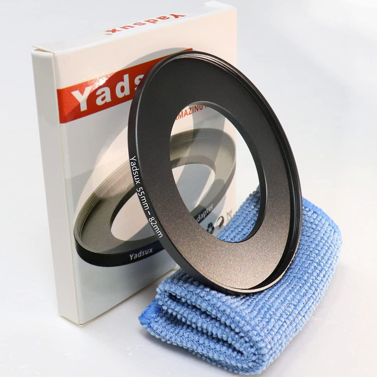 55mm to 82mm Step Up Ring, for Camera Lenses and Filter,Metal Filters Step-Up Ring Adapter,The Connection 55MM Lens to 82MM Filter Lens Accessory