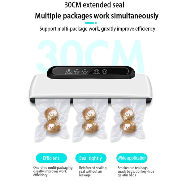 Vacuum Sealer Machine for Food Storage, SYOSI Automatic Compressor Air Sealing System Food Saver, Dry Moist Oily Powder Food Modes, 11.8 inches, Touch Button, with 10 Vacuum Bags