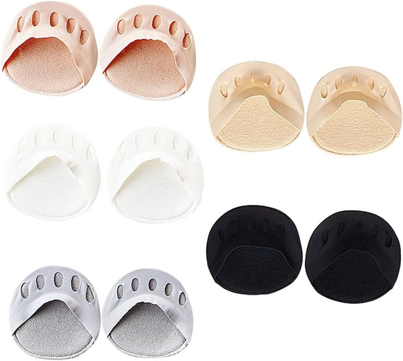 SHUNXIN Five Toes Forefoot Pads For Men Women Protector Half Insoles High Heels Foot Care Inserts Calluses Corns 5 Pairs Pack