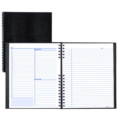 Notepro Undated Daily Planner, Black, 200 Pages,11 X 8.5 Inches (A30C.81)