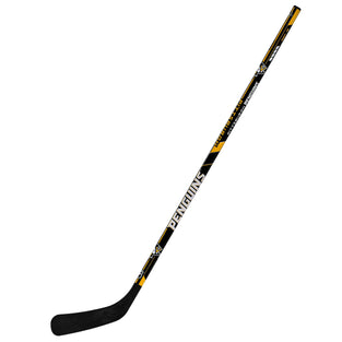 Franklin Sports NHL Pittsburgh Penquins Team 48-Inch Vinyl Hockey Stick (Right), Junior, Black