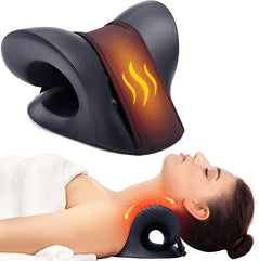 COOLBABY Neck Stretcher. Cervical Traction Device. Neck Hunchback Corrector With Graphene Heating. Relaxation. For Neck Pain Relief And Muscle Relaxation (Black)