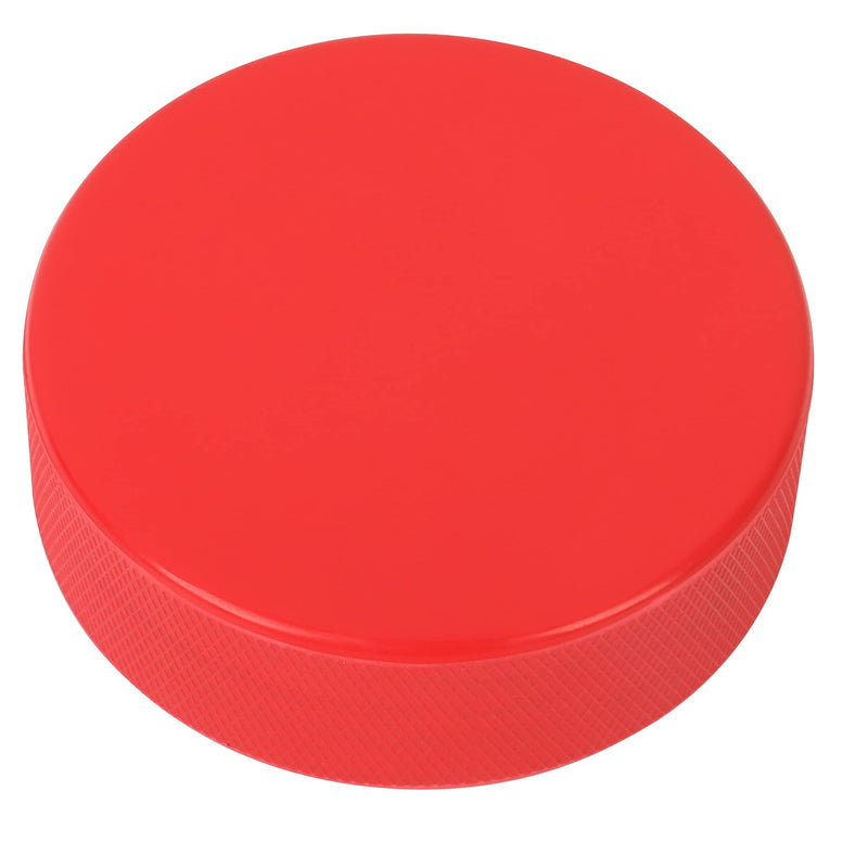 Golden Sport Ice Hockey Pucks, for Shooter, 10oz, Diameter 3", Thickness 1", Red