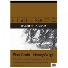 Daler-Rowney Fine Grain Heavyweight Pad A2 200g 30 Sheet