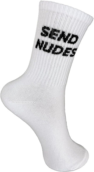 SickSock Funny White Gym Socks