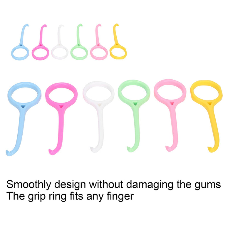 Aligner Remover Tool,Invisalign Case,Food-Grade Plastic Accessories for Oral Care (6 Pcs Different Color)