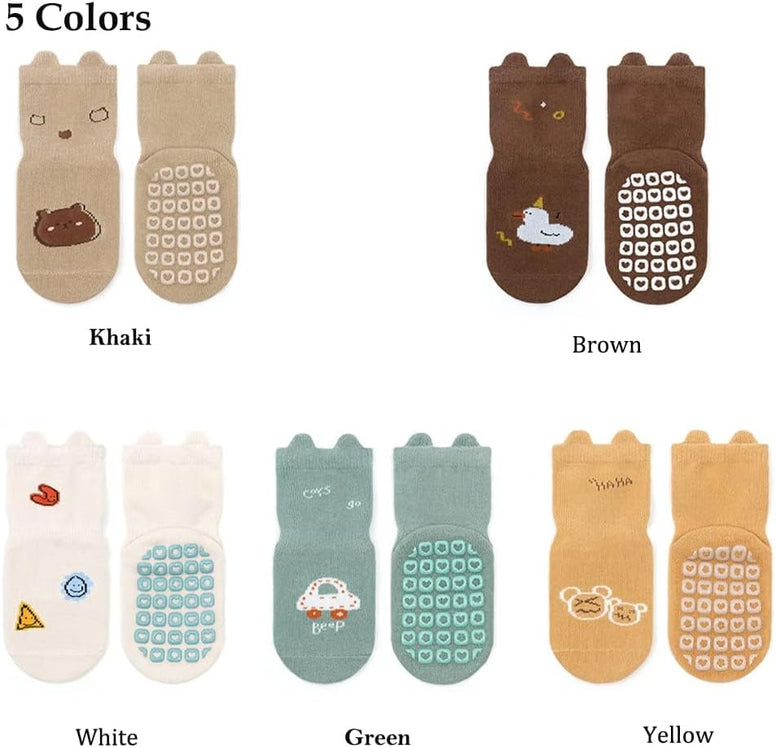 Baby Socks, SYOSI Toddler Socks Newborn Socks for Girls Boys Cute Warm Socks Set Floor Socks for Kids 1-3 Years