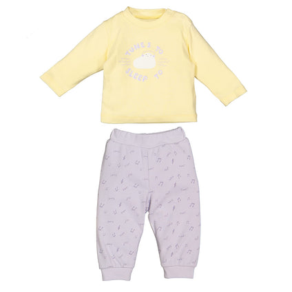 Bebetto Baby & Kids Newborn Footless Pajamas 2 pcs Baby boys & baby girls 100% cotton Neck crew(3M)