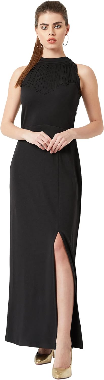 Miss Olive Women's Crepe Maxi Dress