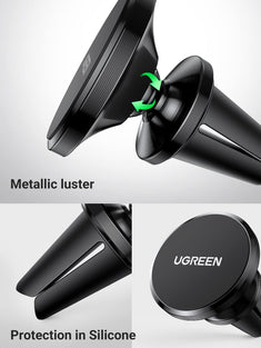 UGREEN Car Phone Holder, Magnetic Car Mount, Air Vent Phone Holder Car, Magnetic Car Holder, 360° Rotatable Car Mobile Holder Compatible with iPhone 15/14/13/12 Series, Galaxy S23 S22 S21 S20, etc