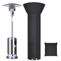 Patio Heater Cover Waterproof with Zipper and Storage Bag, Outdoor Heater Cover Has Dustproof, Wind-Resistant, UV-Resistant, Snow-Resistant Features for Patio Heater, 89”H x 33”D x 19”B