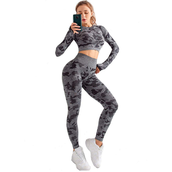 MANON ROSA womens Exercise Camouflage