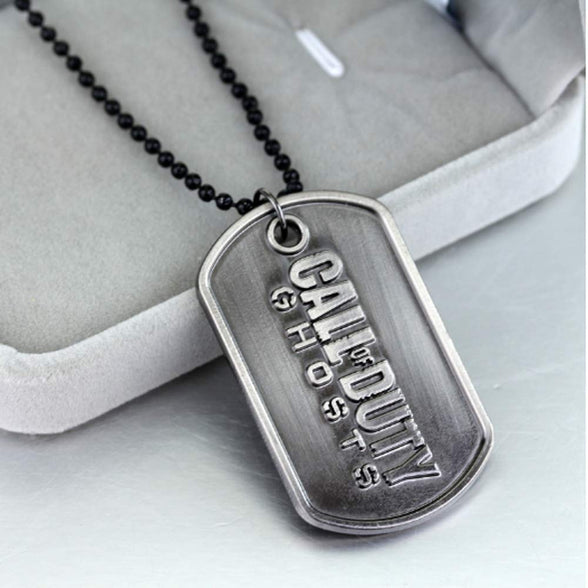 IMIKE Call of Duty Dog Tag PS4 Games Limited Edition Cod Ghosts Dog Tag Hip Pop Pendant Necklace Punk Rock Accessories Ornaments Gifts for Men Women