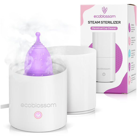 Ecoblossom Menstrual Cup Sterilizer - Modern Compact Steamer - Automatic Sterilization in 3 Minutes