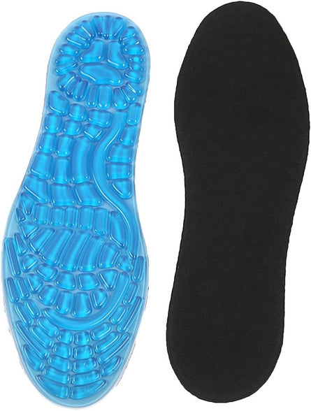 Healifty Healifty Gel Sport Insoles Granule Massage Foot Pad Cushions Anti-Slip Soft Sports Shoes Insole Pad Man Woman (L)