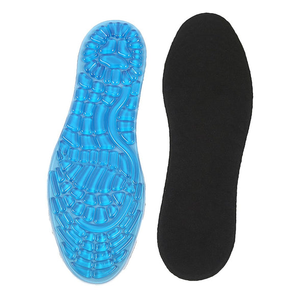 Healifty Healifty Gel Sport Insoles Granule Massage Foot Pad Cushions Anti-Slip Soft Sports Shoes Insole Pad Man Woman (L)