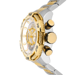 Invicta Men's Speedway Stainless Steel Quartz Stainless-Steel Strap, Two Tone, 24 Casual Watch (Model: 25480), Gold/Stainless Steel, Quartz Movement