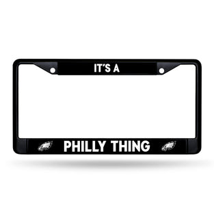 Rico Industries NFL Philadelphia Eagles It's A Philly Thing Black Chrome Frame W' Decal Insert 12